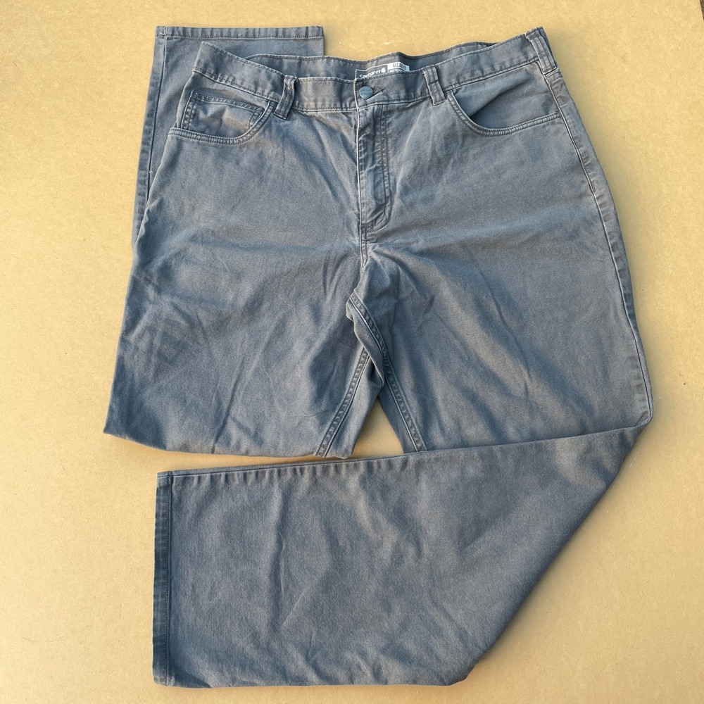 Carhartt Work Pant Mens 36x32 Grey Workwear Rugged Flex Relaxed Fit BN2517-039